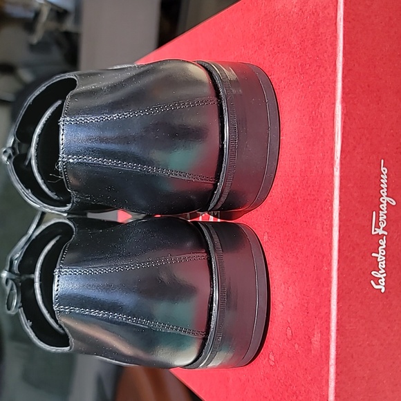 #100 SALVADOR FERRAGAMO MEN'S OXFORD SHOES WITH SHOE LACES - Picture 7 of 13